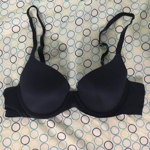 AERIE NAVY BLUE PUSH UP BRA